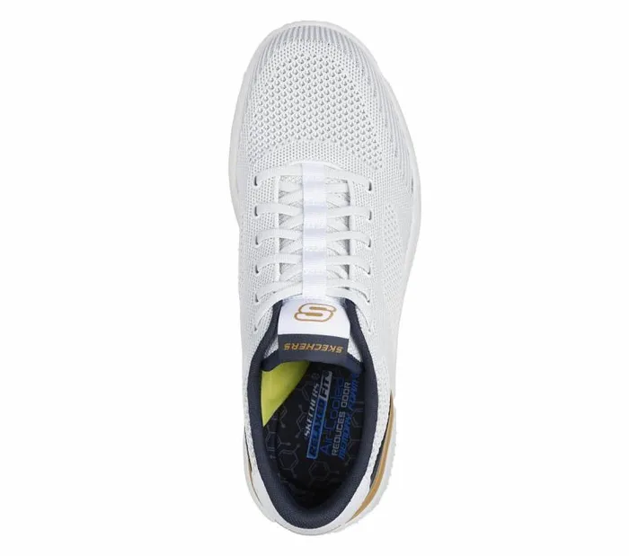 Skechers Relaxed Fit Corliss 8211 Dorset White Men Casual Sneakers Skechers Relaxed Fit Corliss 8211 Dorset White Men Casual Sneakers