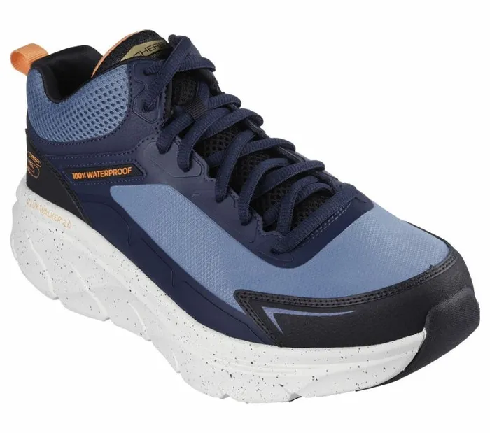 Skechers Relaxed Fit D039Lux Walker 20 8211 Grailo Blue Orange Men Lace Up Skechers Relaxed Fit D039Lux Walker 20 8211 Grailo Blue Orange Men Lace Up