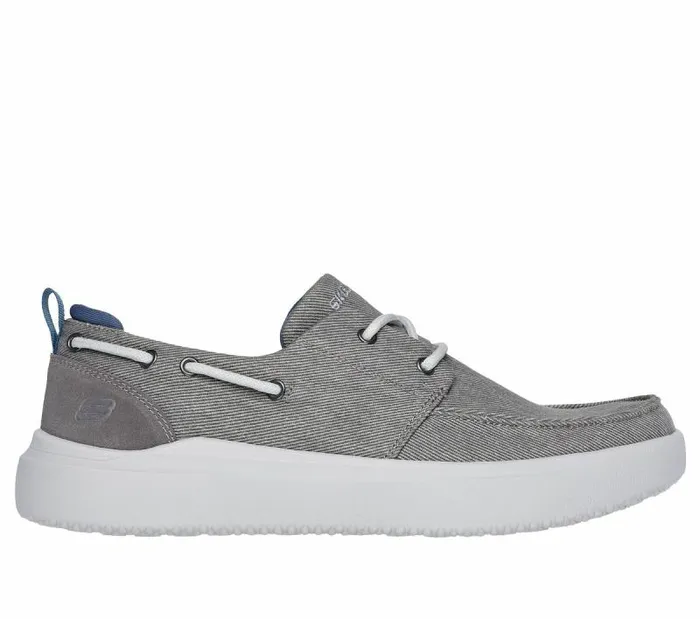 Skechers Relaxed Fit Higgins 8211 Edson Light Gray Men Casual Sneakers