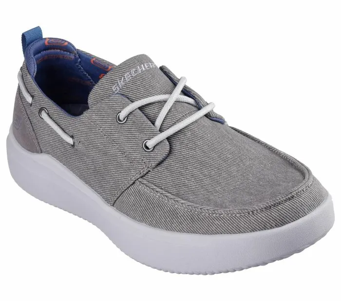 Skechers Relaxed Fit Higgins 8211 Edson Light Gray Men Casual Sneakers Skechers Relaxed Fit Higgins 8211 Edson Light Gray Men Casual Sneakers