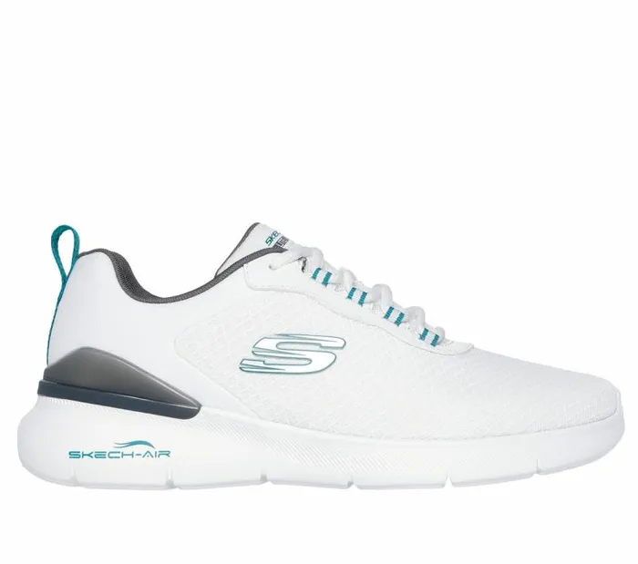 Skechers SkechAir Dynamight 20 8211 Durron White Turquoise Men Athletic Sneakers Skechers SkechAir Dynamight 20 8211 Durron White Turquoise Men Athletic Sneakers