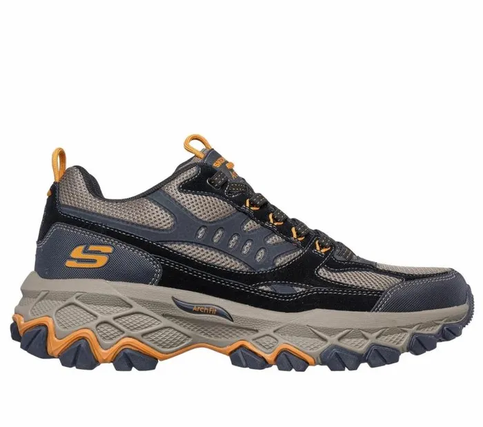 Skechers Skechers Arch Fit Akhidime 8211 Microbet Black Taupe Men Athletic Sneakers Skechers Skechers Arch Fit Akhidime 8211 Microbet Black Taupe Men Athletic Sneakers