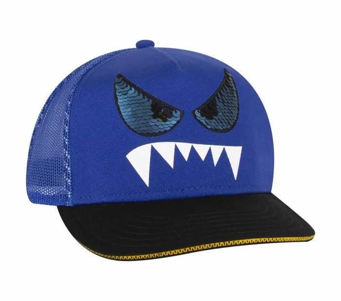 Skechers Skechers Monster Eyes Trucker Hat Blue Black WomenMen Hats Skechers Skechers Monster Eyes Trucker Hat Blue Black WomenMen Hats