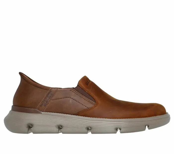 Skechers Skechers Slipins Garza 8211 Albers Brown Men Hands Free Slipins