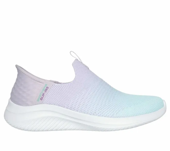 Skechers Skechers Slipins Ultra Flex 30 8211 Beauty Blend Lavender Turquoise Women Athletic Sneakers Skechers Skechers Slipins Ultra Flex 30 8211 Beauty Blend Lavender Turquoise Women Athletic Sneakers