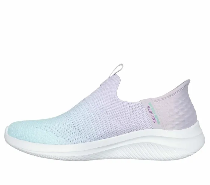 Skechers Skechers Slipins Ultra Flex 30 8211 Beauty Blend Lavender Turquoise Women Athletic Sneakers Skechers Skechers Slipins Ultra Flex 30 8211 Beauty Blend Lavender Turquoise Women Athletic Sneakers