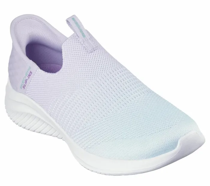 Skechers Skechers Slipins Ultra Flex 30 8211 Beauty Blend Lavender Turquoise Women Athletic Sneakers Skechers Skechers Slipins Ultra Flex 30 8211 Beauty Blend Lavender Turquoise Women Athletic Sneakers