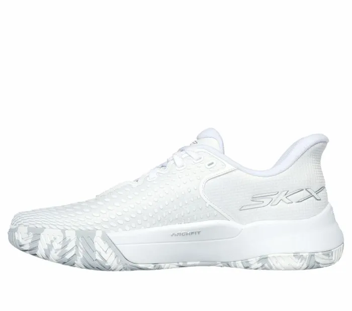 Skechers Skechers Slipins Viper Court Elite White Silver Men Athletic Sneakers Skechers Skechers Slipins Viper Court Elite White Silver Men Athletic Sneakers