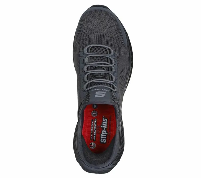 Skechers Skechers Slipins Work Tilido8211 Troxin ESD Charcoalblack Men Hands Free Slipins