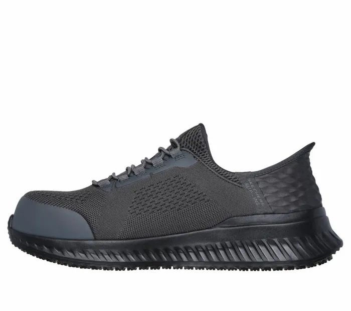 Skechers Skechers Slipins Work Tilido8211 Troxin ESD Charcoalblack Men Hands Free Slipins