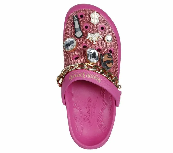Skechers Snoop Dogg Arch Fit Footsteps 8211 Rolling N Gold Pink Women SlipOns