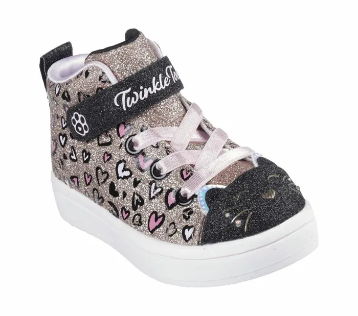 Skechers Twinkle Toes TwiLites 20 8211 Kitty Cutie Rosegold Kids Athletic Shoes and Sneakers Skechers Twinkle Toes TwiLites 20 8211 Kitty Cutie Rosegold Kids Athletic Shoes and Sneakers