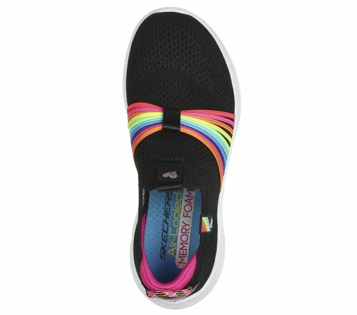 Skechers Ultra Flex 308211 Rainbow Speed Black Multi Kids Athletic Shoes and Sneakers Skechers Ultra Flex 308211 Rainbow Speed Black Multi Kids Athletic Shoes and Sneakers
