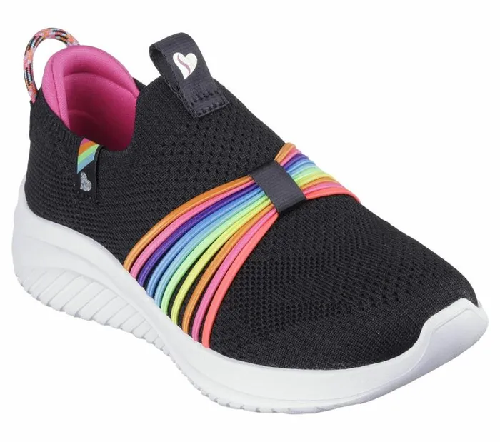 Skechers Ultra Flex 308211 Rainbow Speed Black Multi Kids Athletic Shoes and Sneakers Skechers Ultra Flex 308211 Rainbow Speed Black Multi Kids Athletic Shoes and Sneakers