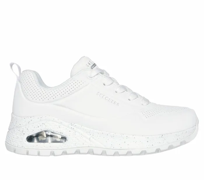 Skechers Uno Rugged 8211 Spotted Terrain White Women Athletic Sneakers