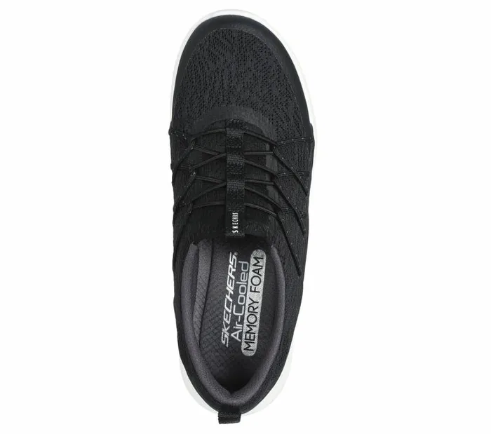 Skechers Vapor Foam Lite 8211 Revere Black Gray Women Casual Sneakers Skechers Vapor Foam Lite 8211 Revere Black Gray Women Casual Sneakers