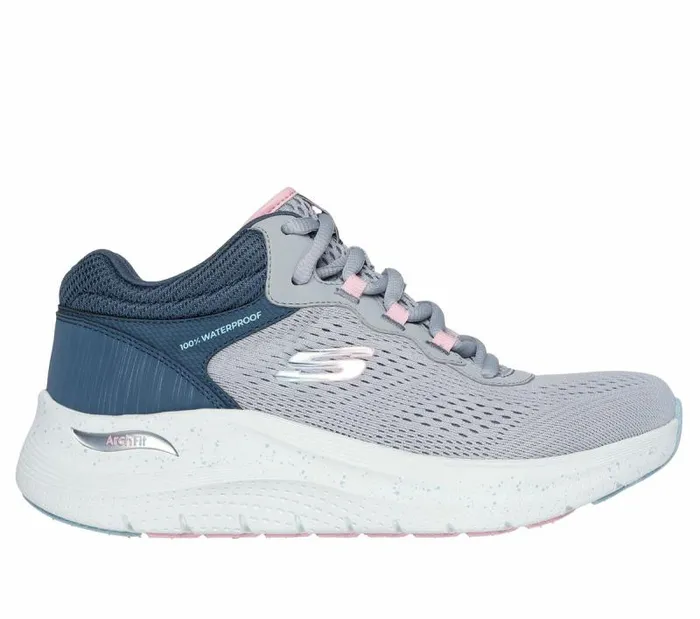 Skechers Waterproof Arch Fit 20 8211 Rainy Days Gray Multi Women Athletic Sneakers Skechers Waterproof Arch Fit 20 8211 Rainy Days Gray Multi Women Athletic Sneakers