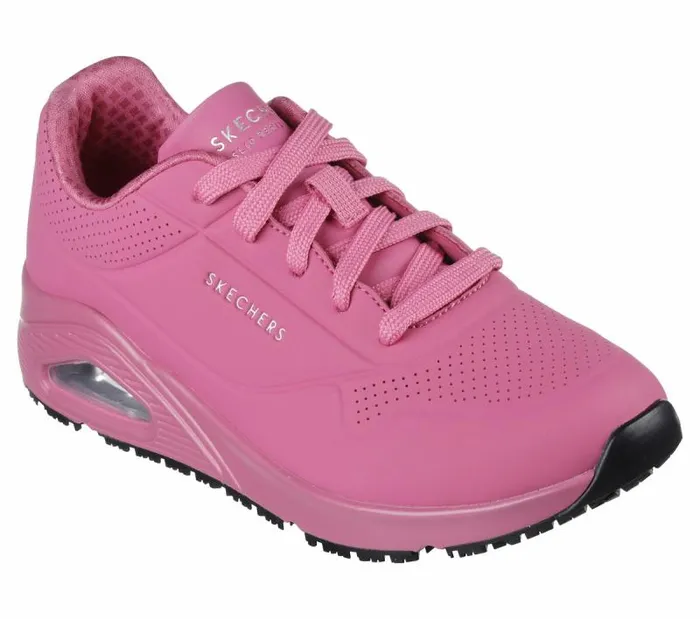 Skechers Work Relaxed Fit Uno SR Pink Women Work and Safety
