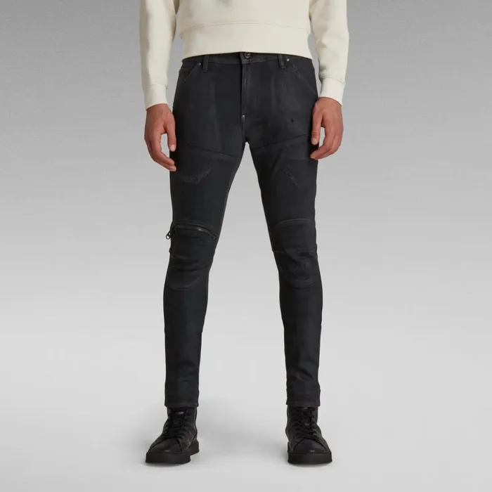 Skinny Men GStar RAW 5620 3D Zip Knee Skinny Jeans Magma Cobler Restored