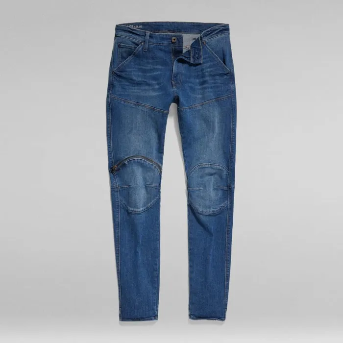 Skinny Men GStar RAW 5620 3D Zip Knee Skinny Jeans Medium Aged