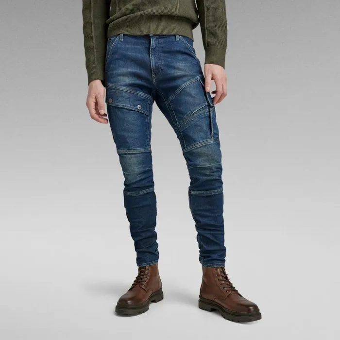Skinny Men GStar RAW Airblaze 3D Skinny Jeans Antique Forest Blue