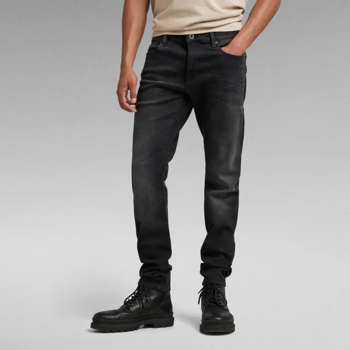 Skinny Men GStar RAW Premium Lancet Skinny Jeans Worn In Black Onyx