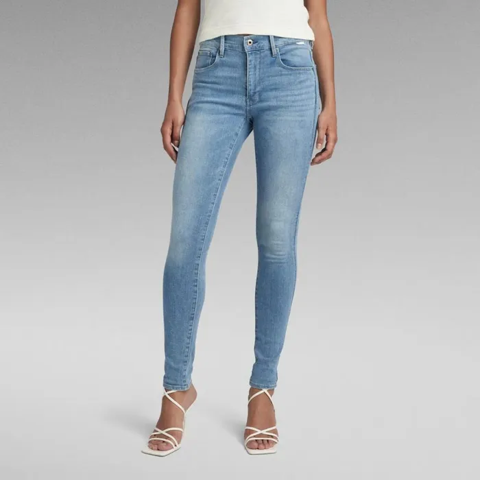 Skinny Women GStar RAW 3301 High Skinny Jeans Light Indigo Aged