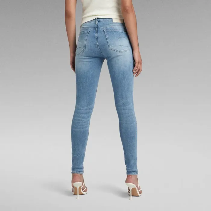 Skinny Women GStar RAW 3301 High Skinny Jeans Light Indigo Aged