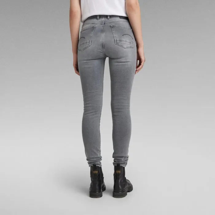 Skinny Women GStar RAW Kafey Ultra High Skinny Jeans Sun Faded Moon Grey