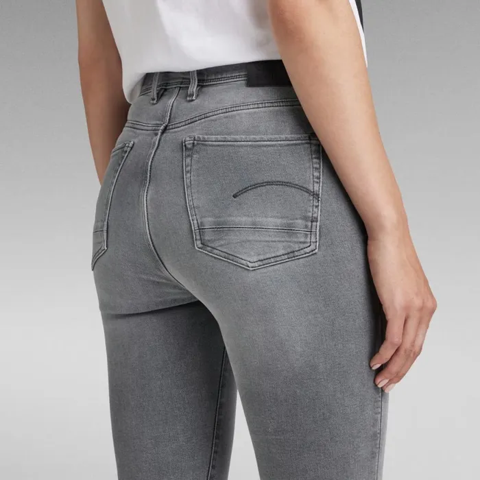 Skinny Women GStar RAW Kafey Ultra High Skinny Jeans Sun Faded Moon Grey