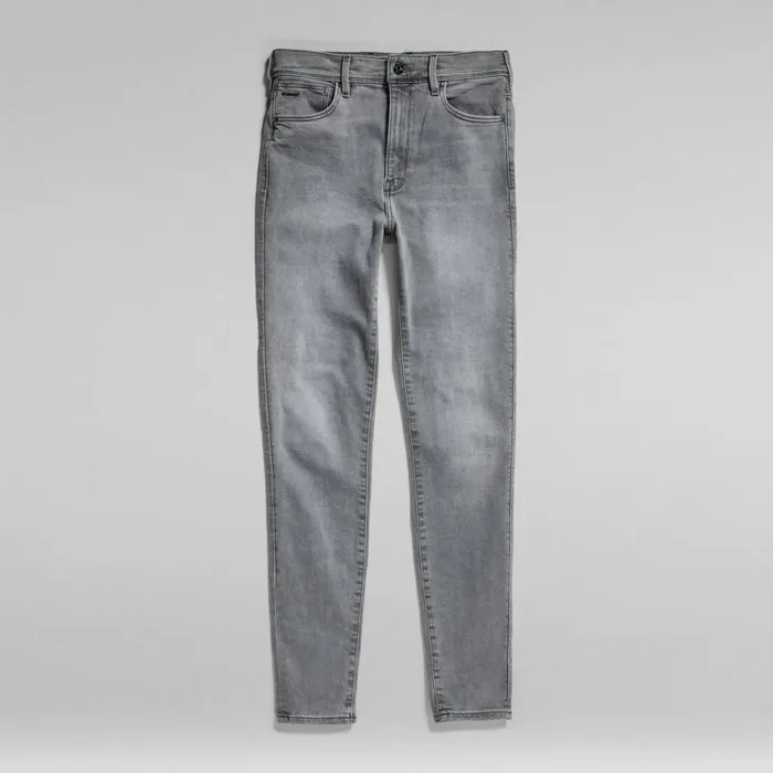 Skinny Women GStar RAW Kafey Ultra High Skinny Jeans Sun Faded Moon Grey