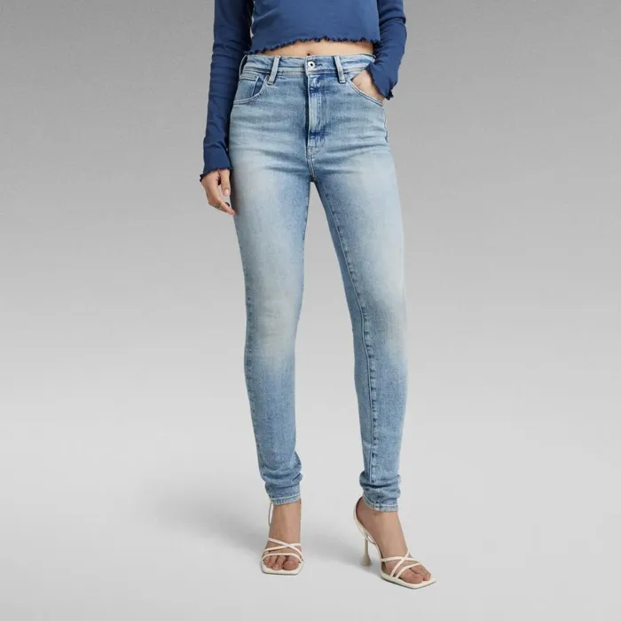 Skinny Women GStar RAW Kafey Ultra High Skinny Jeans Vintage Olympic Blue