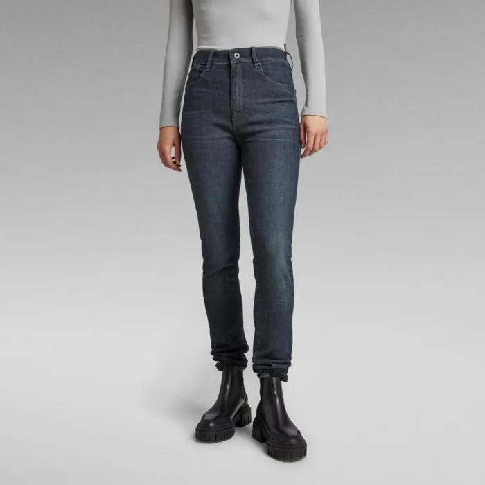 Skinny Women GStar RAW Kafey Ultra High Skinny Jeans Worn In Nightshadow