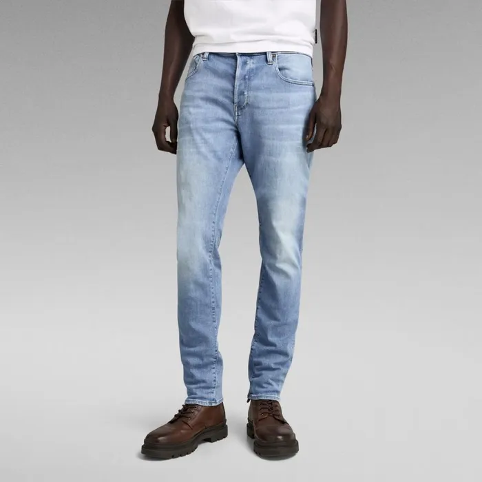 Slim Men GStar RAW 3301 Slim Jeans Light Indigo Aged
