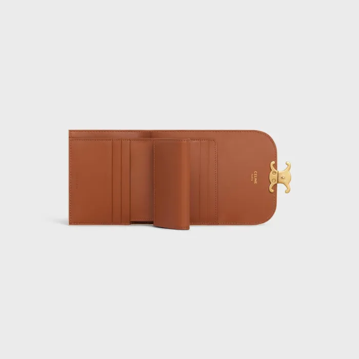 Small Wallet Triomphe In Triomphe Canvas Whitetan Women CELINE WALLETS Small Wallet Triomphe In Triomphe Canvas Whitetan Women CELINE WALLETS