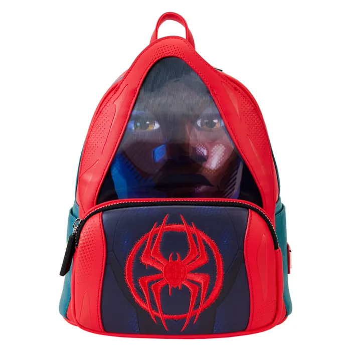 SpiderVerse Miles Morales Hoodie Cosplay Lenticular Mini Backpack Unisex Loungefly Backpacks SpiderVerse Miles Morales Hoodie Cosplay Lenticular Mini Backpack Unisex Loungefly Backpacks