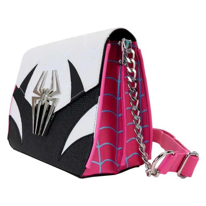 SpiderVerse SpiderGwen Crossbody Bag Unisex Loungefly Crossbody Bags SpiderVerse SpiderGwen Crossbody Bag Unisex Loungefly Crossbody Bags