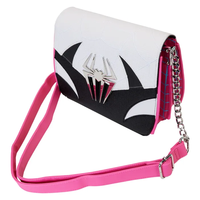 SpiderVerse SpiderGwen Crossbody Bag Unisex Loungefly Crossbody Bags SpiderVerse SpiderGwen Crossbody Bag Unisex Loungefly Crossbody Bags