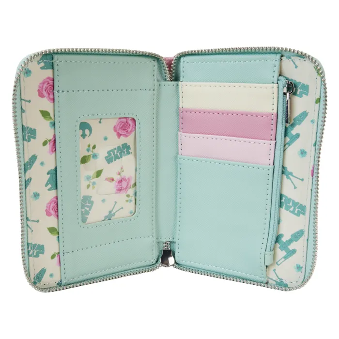 Star Wars Rebel Alliance Floral Zip Around Wallet Unisex Loungefly Bags and Wallets Star Wars Rebel Alliance Floral Zip Around Wallet Unisex Loungefly Bags and Wallets