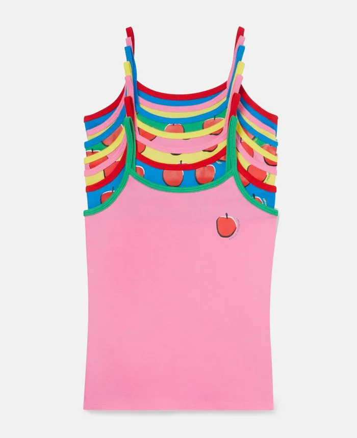 Stella McCartney 7 Pack Of Apple Print Days Of The Week Vests Multicolour Kids Newborn 0 8211 24 Months Stella McCartney 7 Pack Of Apple Print Days Of The Week Vests Multicolour Kids Newborn 0 8211 24 Months