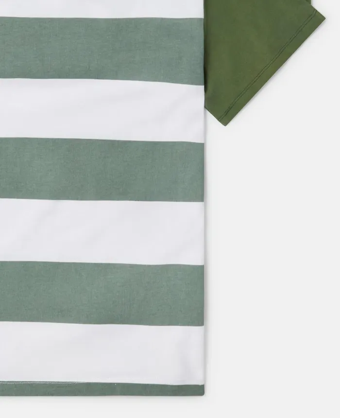 Stella McCartney Double Gecko Striped TShirt Multicolour Kids TShirts And Sweatshirt Stella McCartney Double Gecko Striped TShirt Multicolour Kids TShirts And Sweatshirt