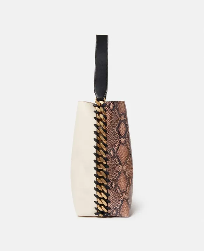Stella McCartney Frayme Alter Python Tote Bag Naturalpure White Women Frayme Bag Stella McCartney Frayme Alter Python Tote Bag Naturalpure White Women Frayme Bag