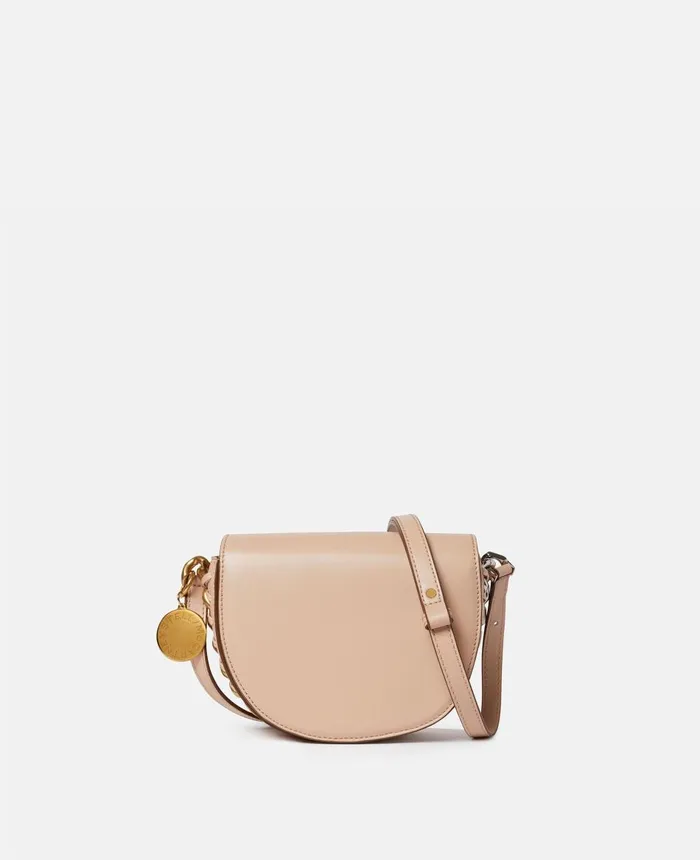 Stella McCartney Frayme Small Flap Shoulder Bag Blush Women Mini Bags And Clutches Stella McCartney Frayme Small Flap Shoulder Bag Blush Women Mini Bags And Clutches