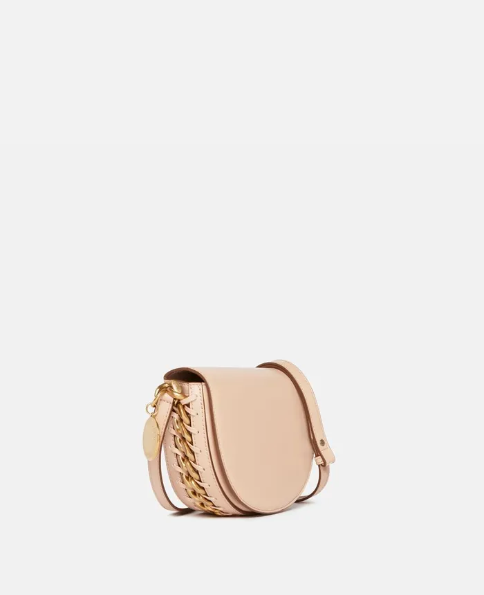 Stella McCartney Frayme Small Flap Shoulder Bag Blush Women Mini Bags And Clutches Stella McCartney Frayme Small Flap Shoulder Bag Blush Women Mini Bags And Clutches