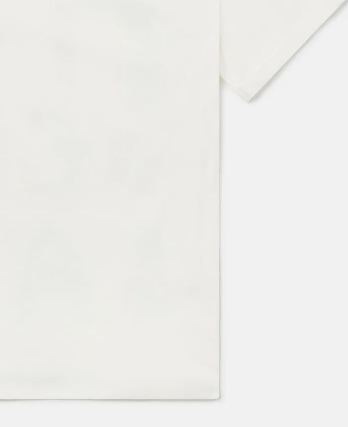 Stella McCartney Heart Embroidery TShirt White Kids TShirts And Tops