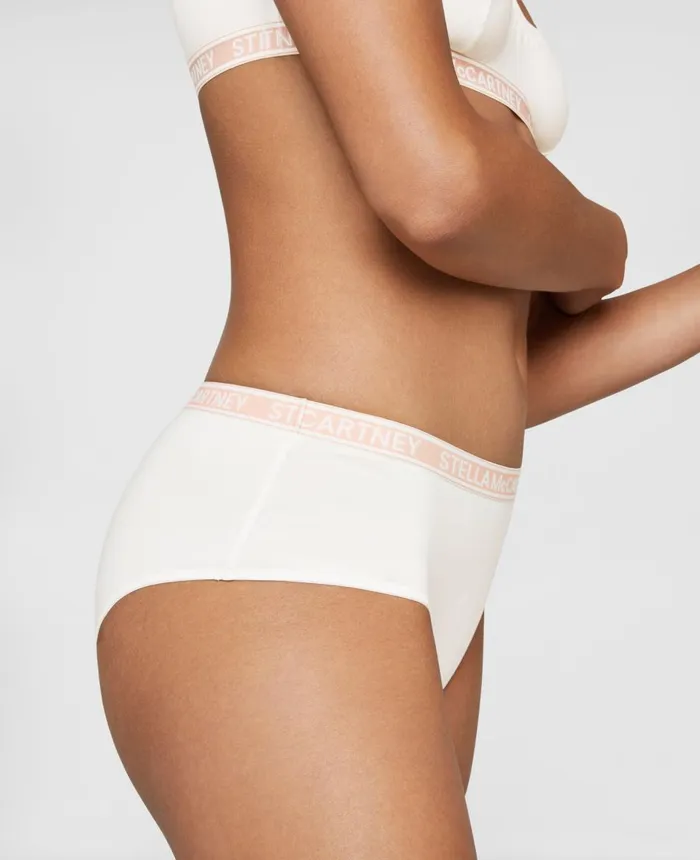 Stella McCartney Ivy Chatting Boyleg Briefs Winter White Women Lingerie And Sleepwear Stella McCartney Ivy Chatting Boyleg Briefs Winter White Women Lingerie And Sleepwear