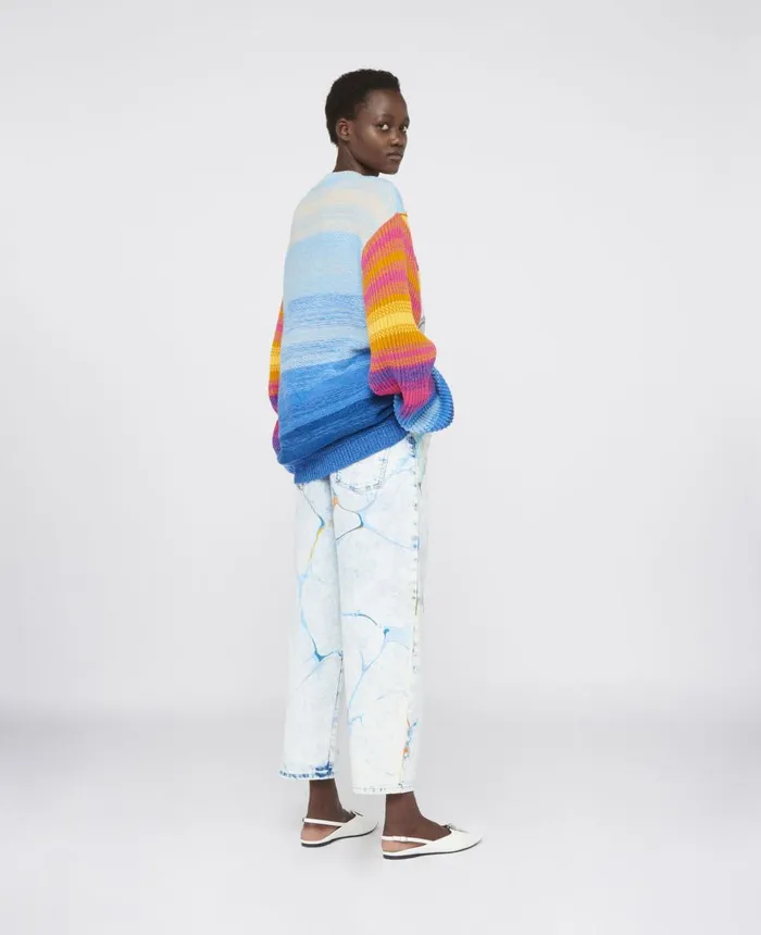Stella McCartney Kind Intarsia Sweater Multicolor Women Knitwear