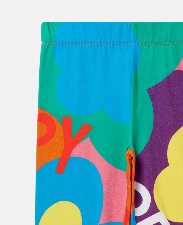 Stella McCartney Love Graphic Leggings Multicolour Kids Pants and Shorts
