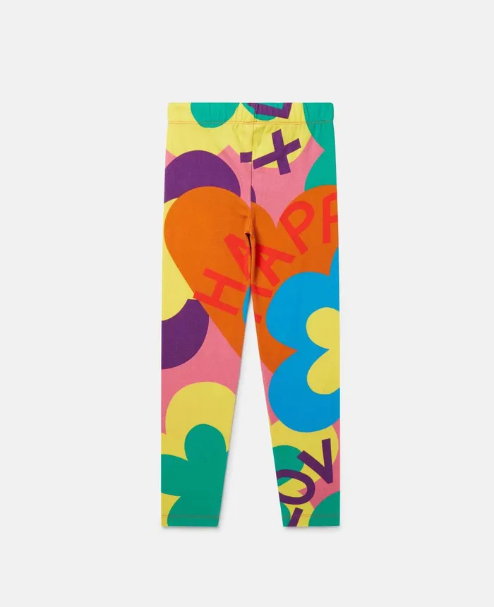 Stella McCartney Love Graphic Leggings Multicolour Kids Pants and Shorts