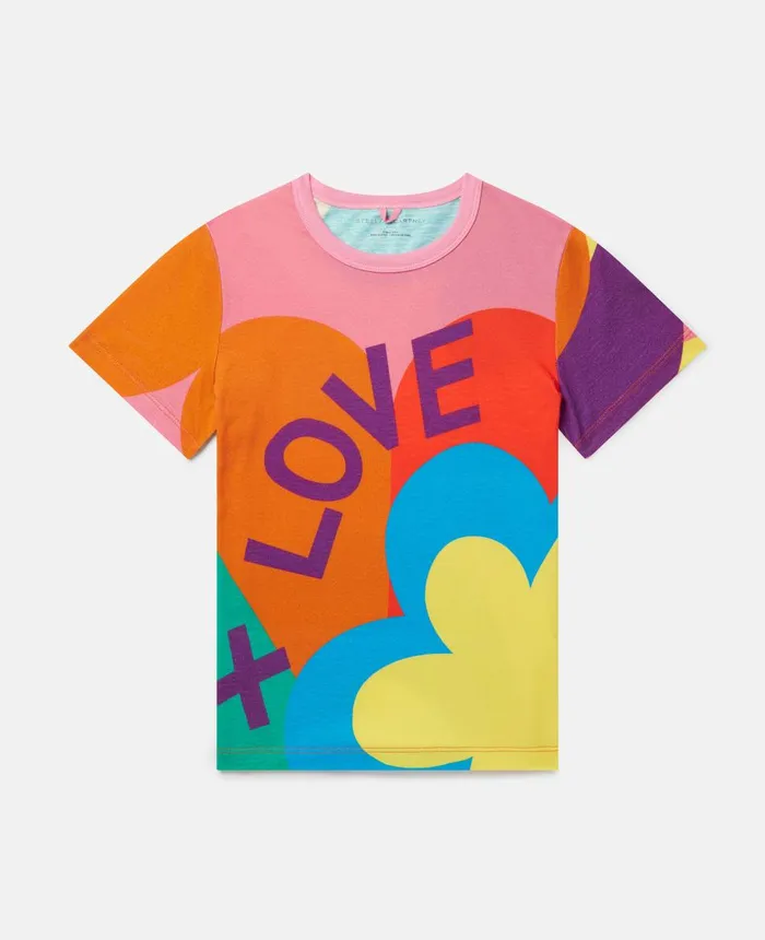 Stella McCartney Love Graphic TShirt Multicolour Kids TShirts And Tops